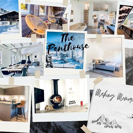 Unique Penthouse With Gallery And Mountain View Kandersteg Bagian luar foto