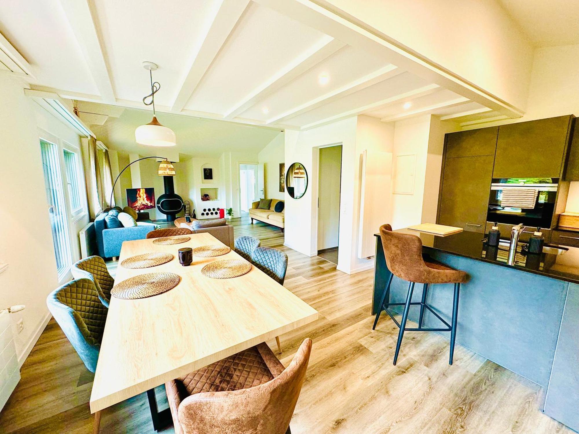 Unique Penthouse With Gallery And Mountain View Kandersteg Bagian luar foto